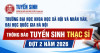 THÔNG BÁO TUYỂN SINH THẠC SĨ ĐỢT 2 NĂM 2026