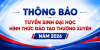 THÔNG BÁO TUYỂN SINH ĐẠI HỌC HÌNH THỨC ĐÀO TẠO THƯỜNG XUYÊN NĂM 2026