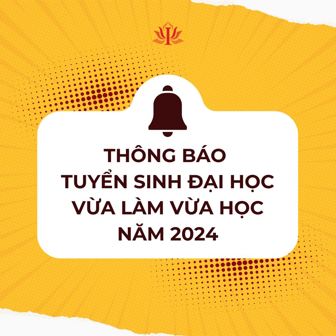 Thông báo tuyển sinh đại học vừa làm vừa học năm 2024